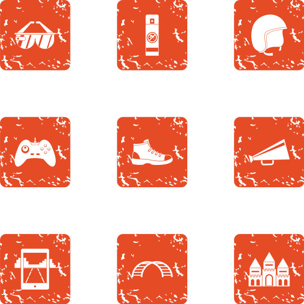 模拟图标设置垃圾摇滚风格图片下载