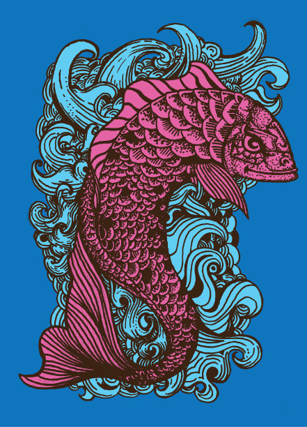 鱼的纹身风格图片下载