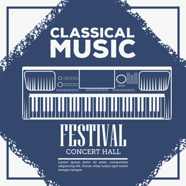 古典音乐节宣传单图片下载