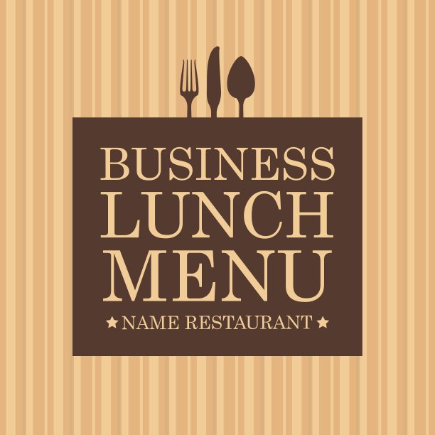 商务午餐菜单图片下载