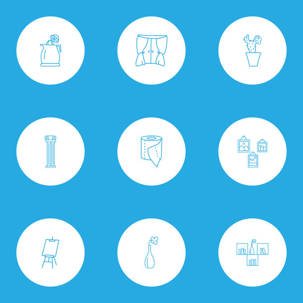 内部图标线条样式设置与列窗口图片下载