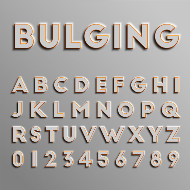 逼真的3 d字体图片下载