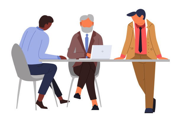 商务会议桌和笔记本电脑老板和图片下载