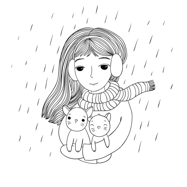 那个年轻漂亮的女孩有两个可爱的小图片下载