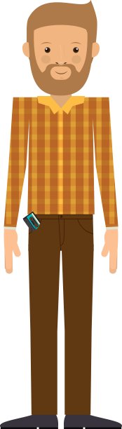 孤立的潮人设计图片下载