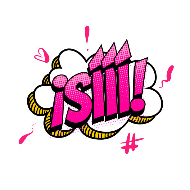 西班牙语喜剧文本听起来像是流行艺术图片下载