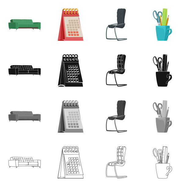 家具及工作标志图片下载