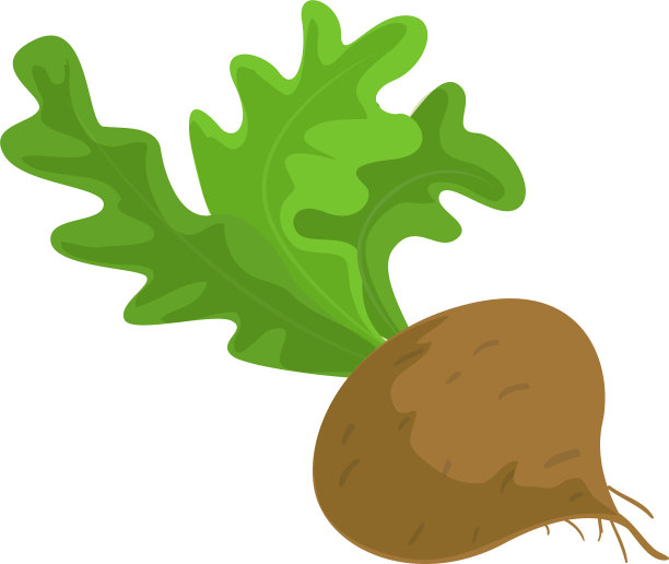 棕色萝卜图标卡通风格图片下载