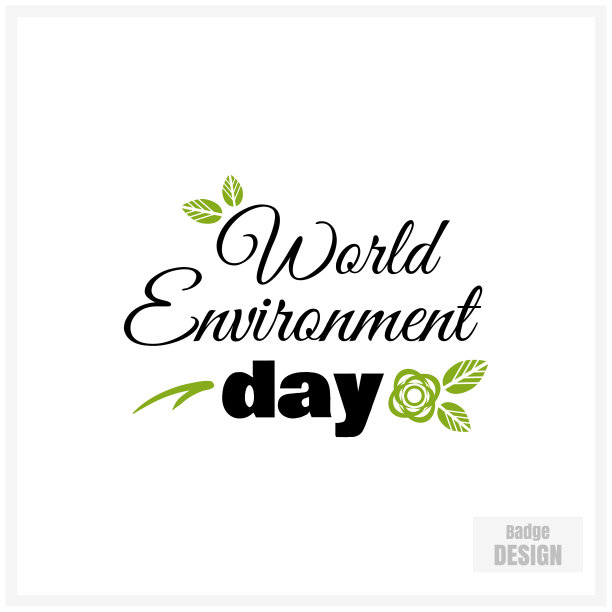 花卉徽章环境日图片下载