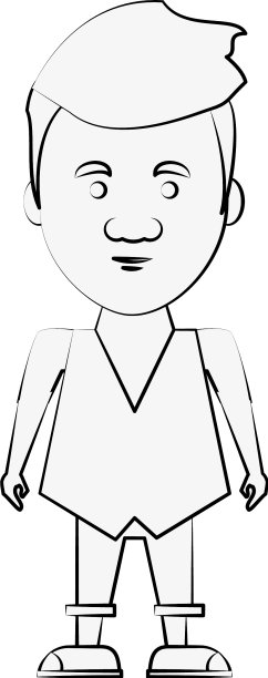 潮人男人卡通图片下载