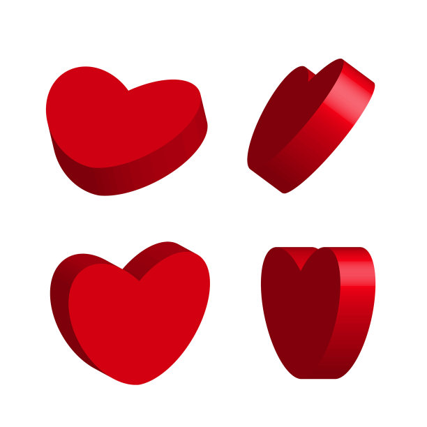 3 d的心图片下载