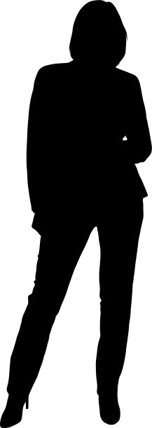 那个女人穿着一条裤子站着图片下载