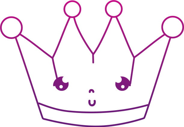 降级轮廓卡哇伊可爱的金属皇冠配件图片下载