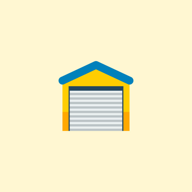 车库图标的平面元素图片下载