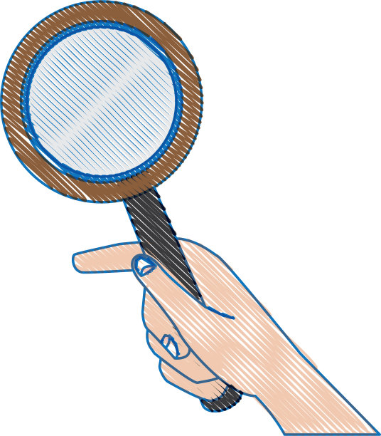 手握放大镜手柄搜索图片下载