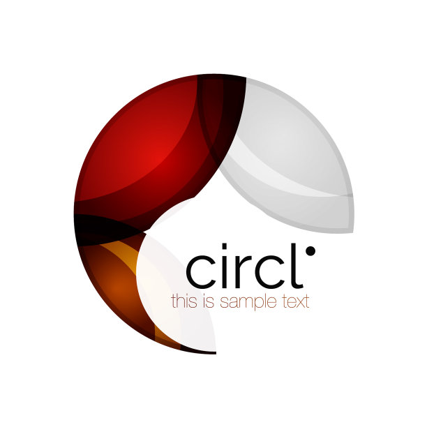 洁净专业多彩圈商业图标图片下载