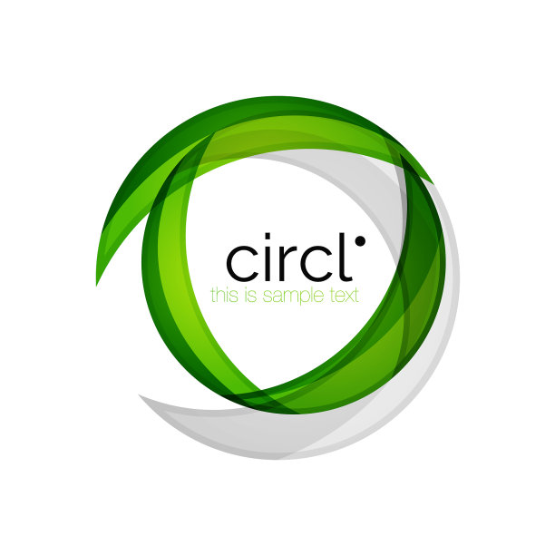 洁净专业多彩圈商业图标图片下载