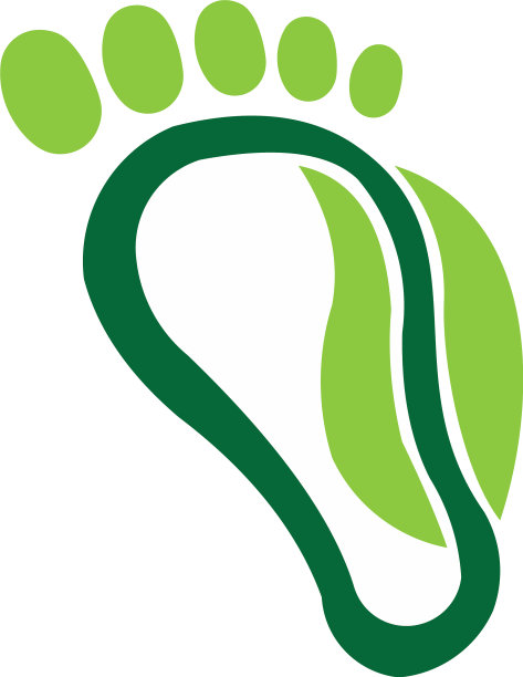 左右脚底轮廓图片下载