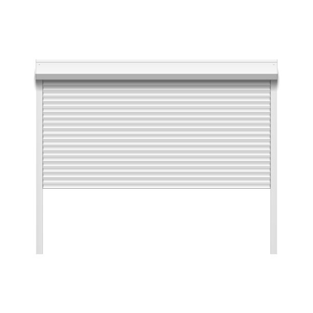 带卷帘门的车库门图片下载