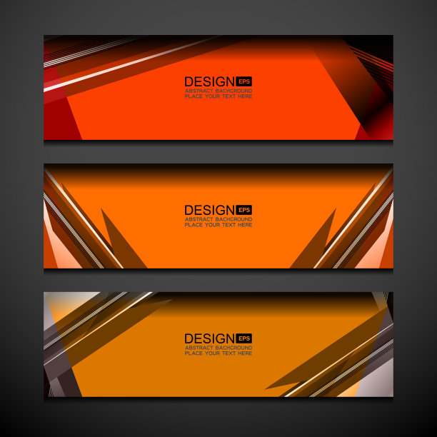 商业横幅橙色背景图片下载