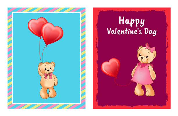 我爱你和我，泰迪熊图片下载