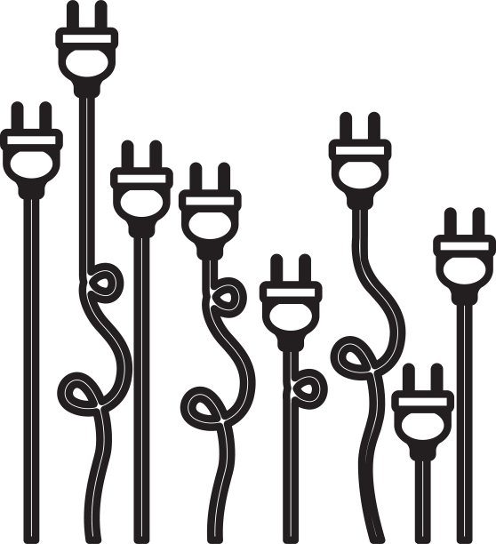 孤立的插头设计图片下载