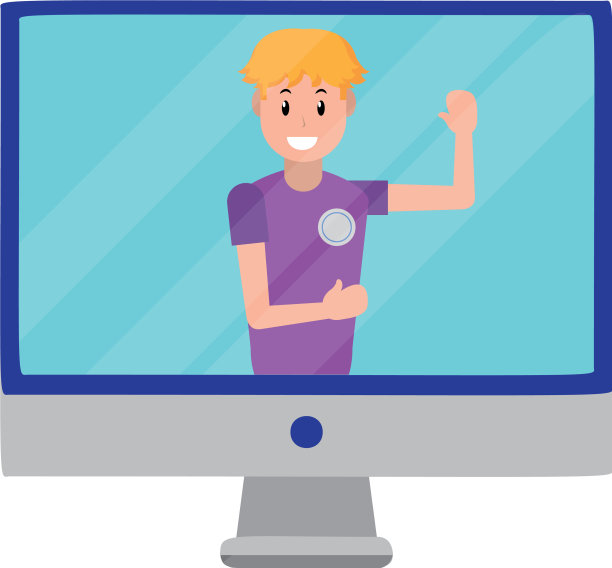 科技电脑屏幕卡通图片下载