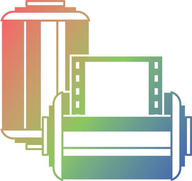 两卷胶带底片复古设计图片下载