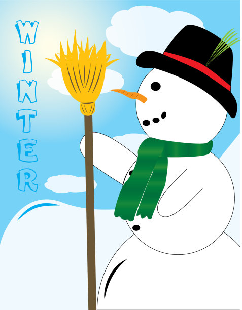 可爱的雪人看图片下载