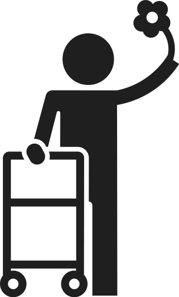 人行者图标简单的风格图片下载