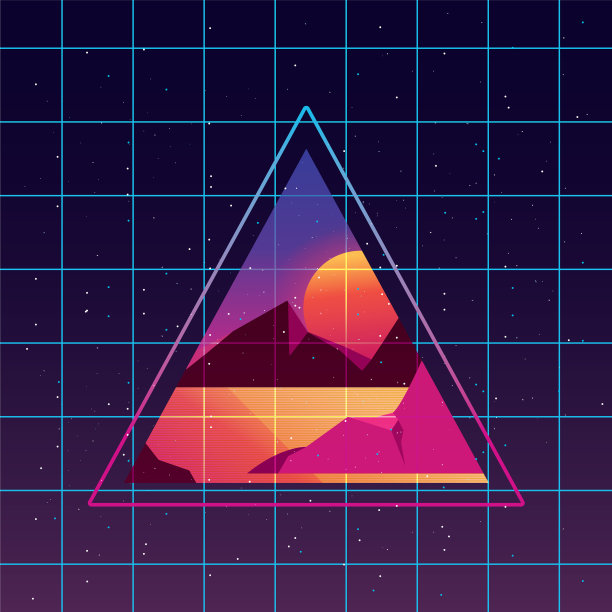 未来和复古的设计图片下载