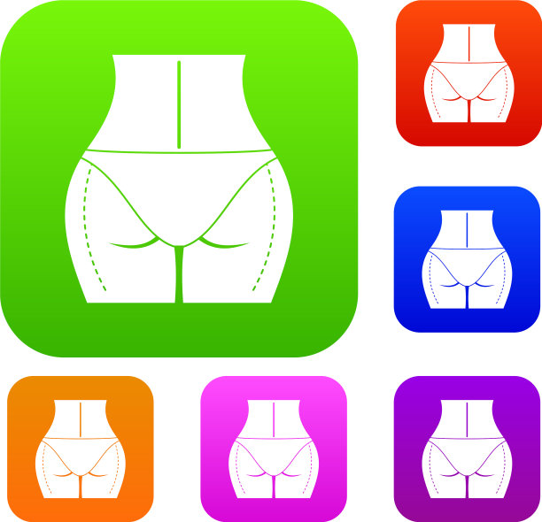 女人的臀部准备做整形手术图片下载