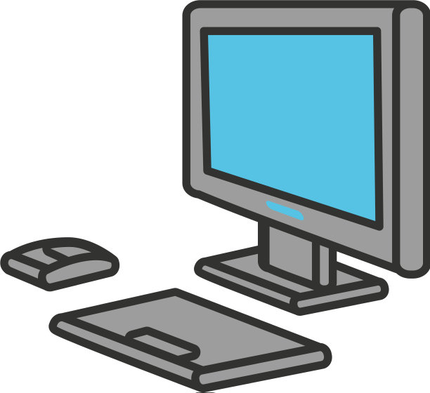 桌面计算机隔离图标图片下载