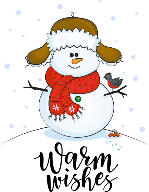 温暖的祝福-刻字的冬天图片下载