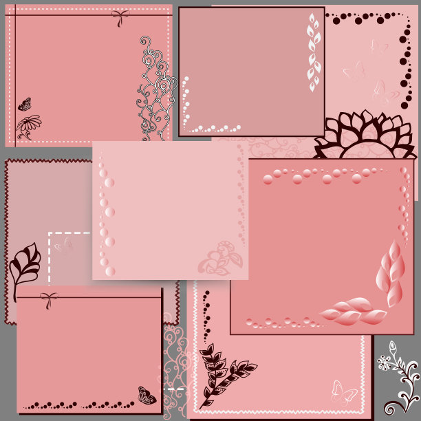 粉红色的正方形卡片图片下载