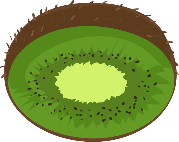 削减猕猴桃图标卡通风格图片下载