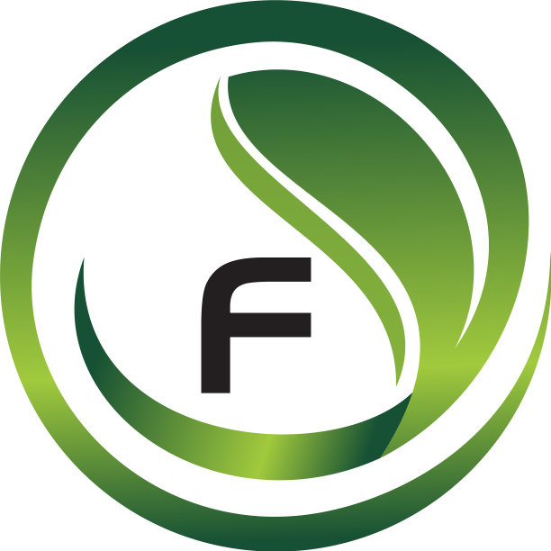 叶子初始f标志设计模板图片下载