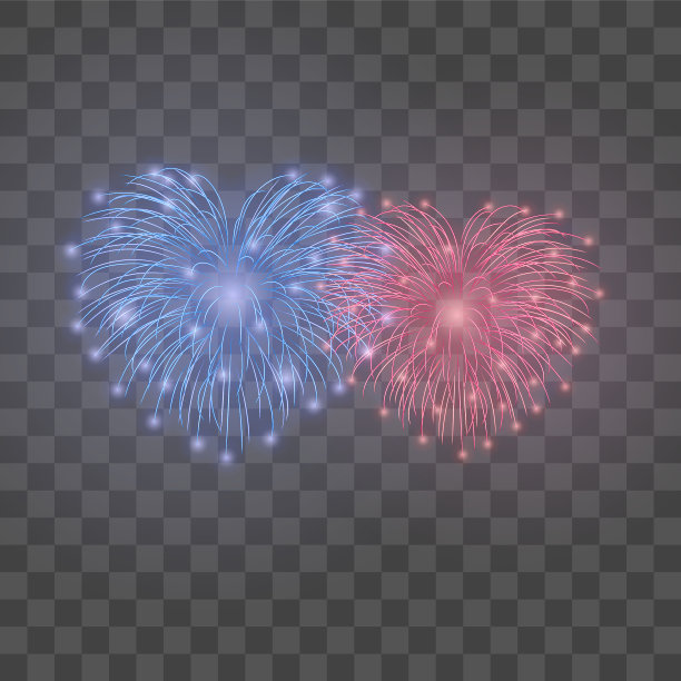 美丽的烟花集心明亮浪漫图片下载