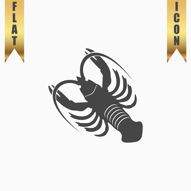 小龙虾平图标图片下载