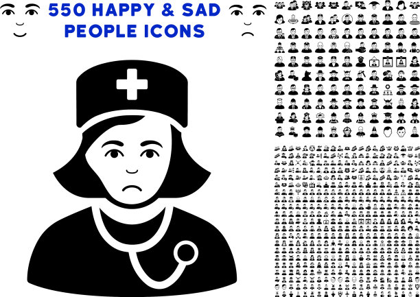 医生女士图标与奖金图片下载