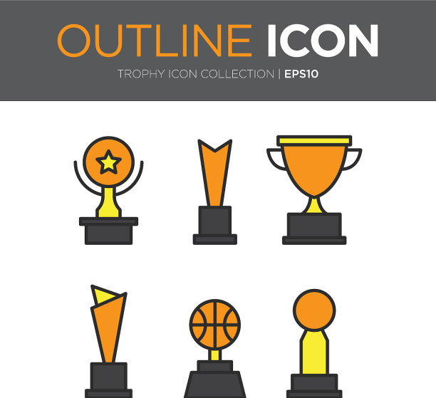 一套premium award ICONS eps10图片下载