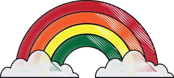 云和彩虹预示着气候的变化图片下载