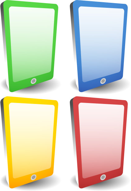 手机智能手机图标一套4种颜色来匹配图片下载