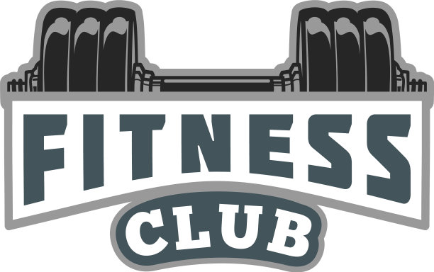 健身肌肉标志形象图片下载