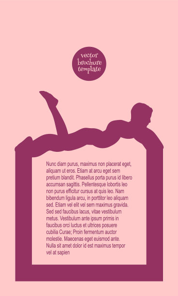 女人和荷花的剪影图片下载