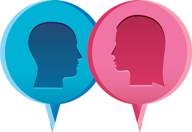 丰富多彩的男女浮雕对话图片下载