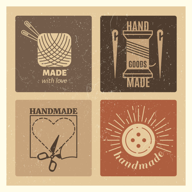 潮人垃圾手工徽章设计-刺绣图片下载