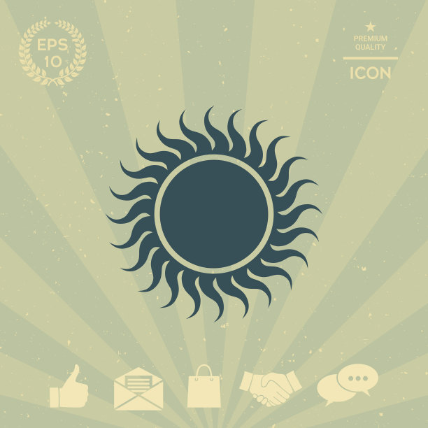 太阳图标图片下载