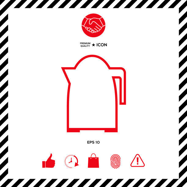 厨房水壶线形图标图片下载
