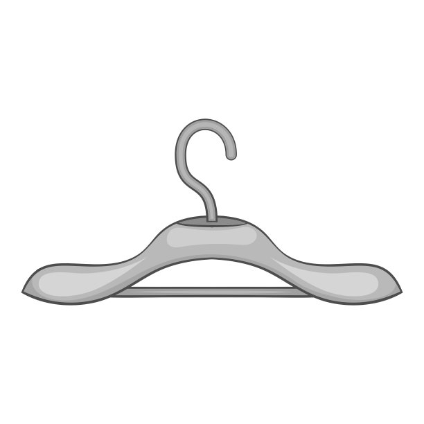 衣架图标黑色单色风格图片下载